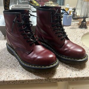 Dr. Martens 1460 8 hole cherry red size 9 Women 8 Mens